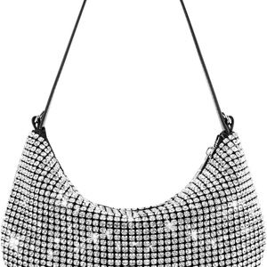 Montana West Black and Silver Sequin Shoulder Bag